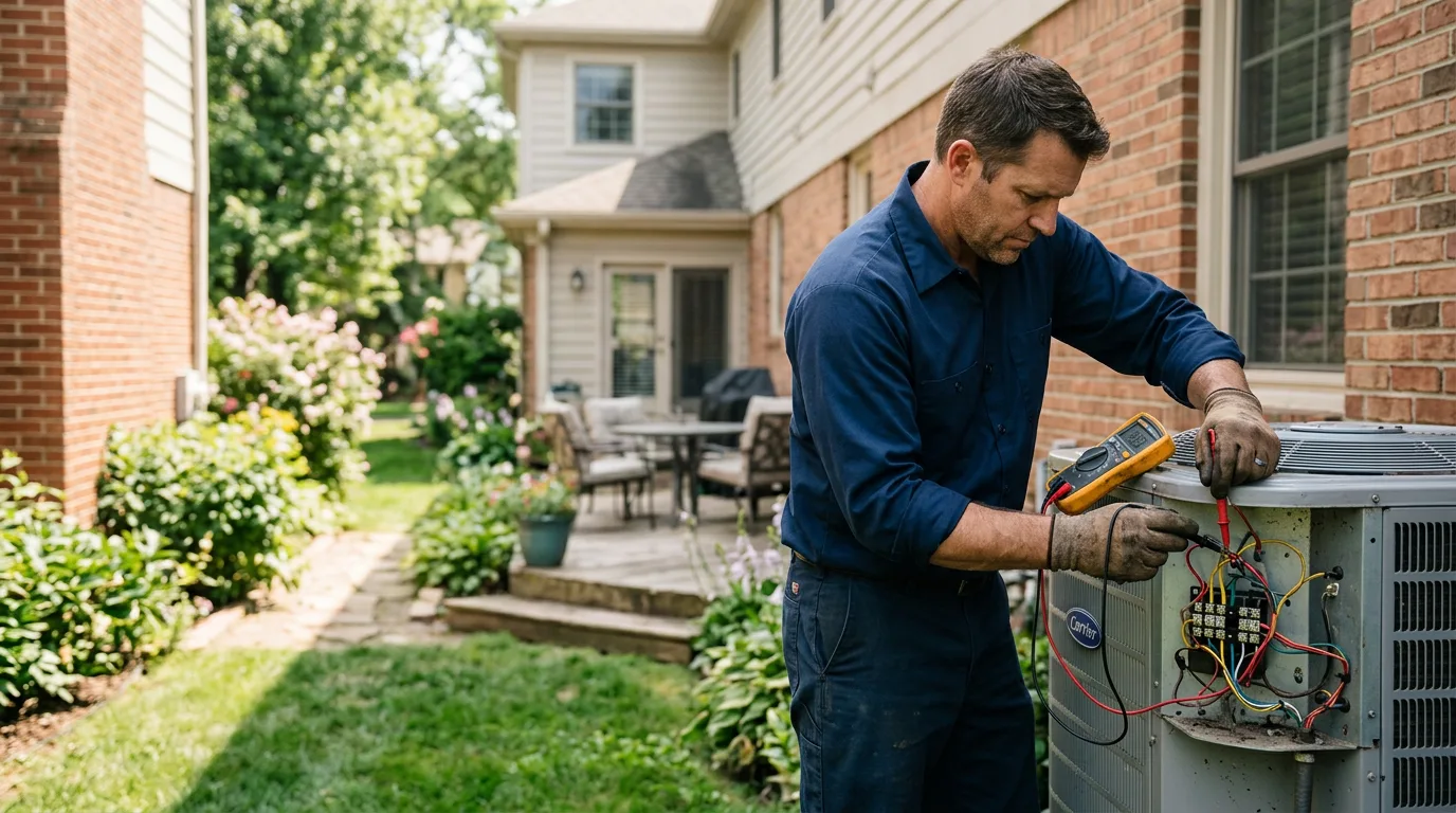 HVAC technician working near Manistee, MI